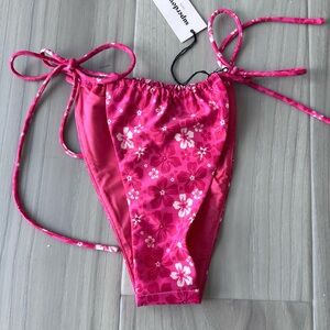 Superdown Swim Tie Bikini Bottom